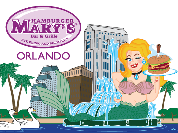 Go to the Hamburger Mary's Orlando website